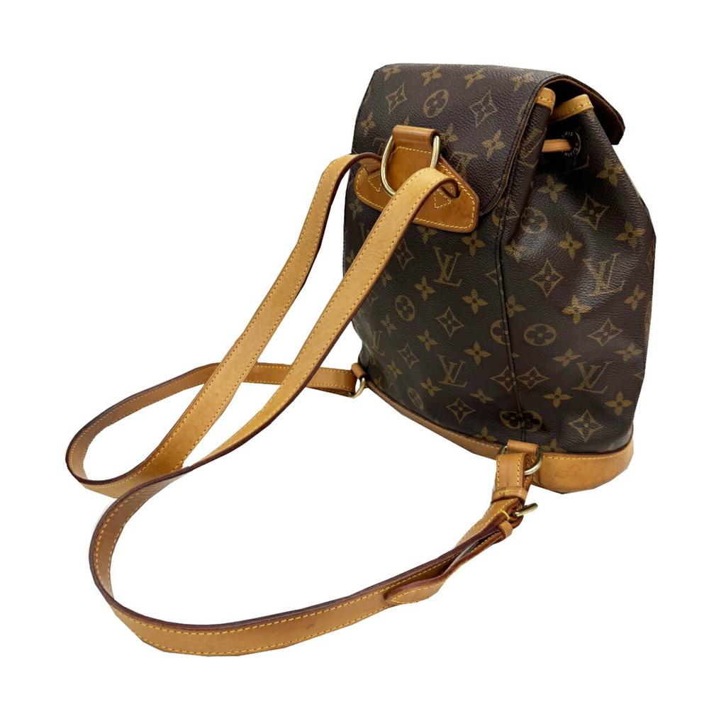 LOUIS VUITTON Brown Monogram Canvas Backpack - Picture 3 of 13